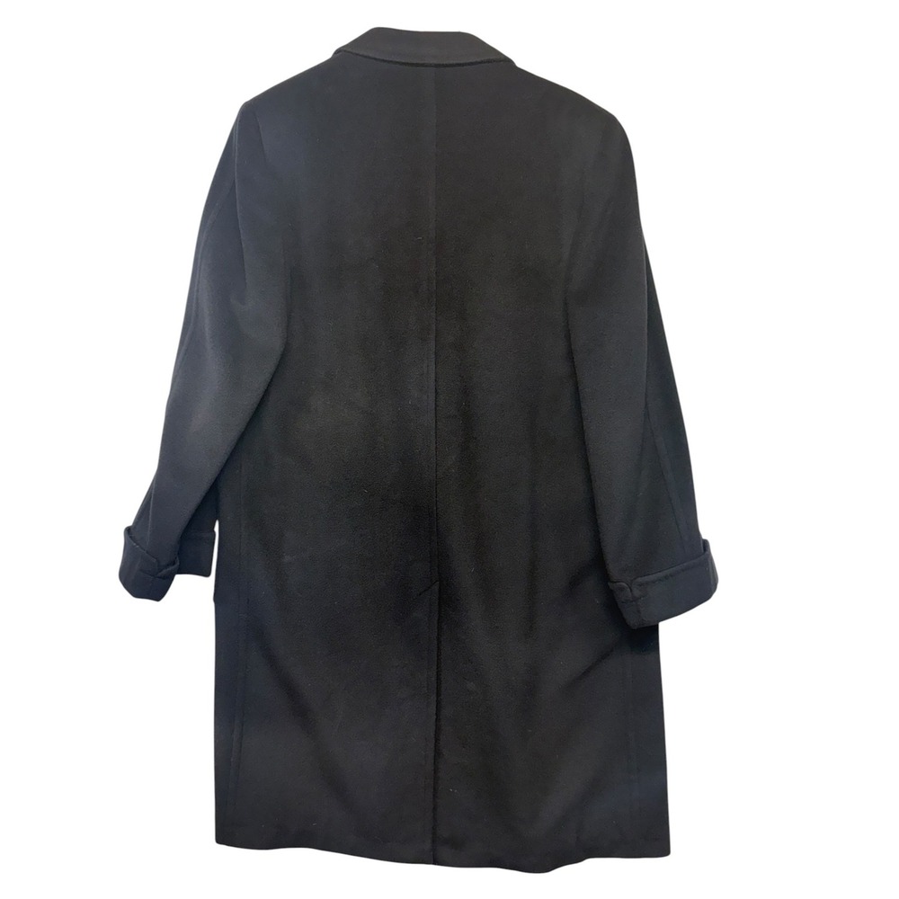 Doherty-Lee Tailoring Imported Cashmere Vintage Black‎ Long Coat Classy 38R - Picture 6 of 14